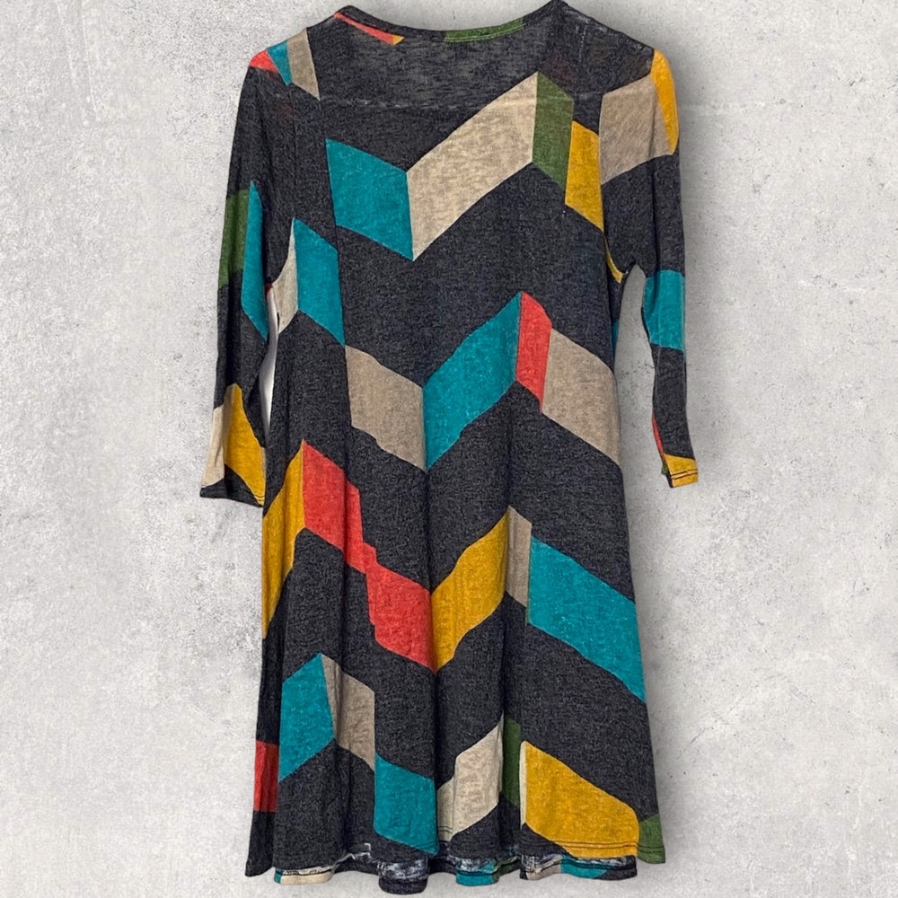 EUC Multicolor Chevron Tunic - Picture 5 of 5